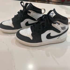 Boys Air Jordan’s: Size 12c, Black and White